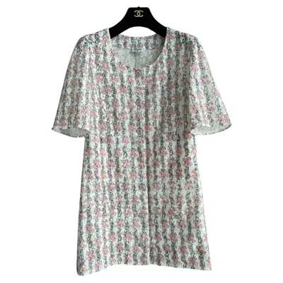Pre-owned Chanel Runway Lace Dress In Gray