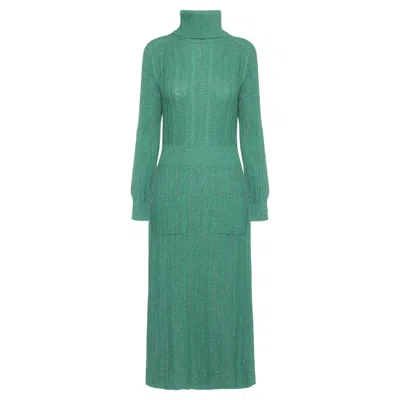 Pre-owned Chanel Salzburg Collection Emerald Green Dress