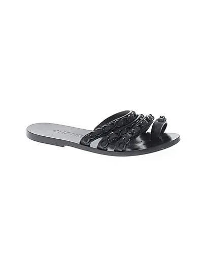 Pre-owned Chanel Sandals In Black