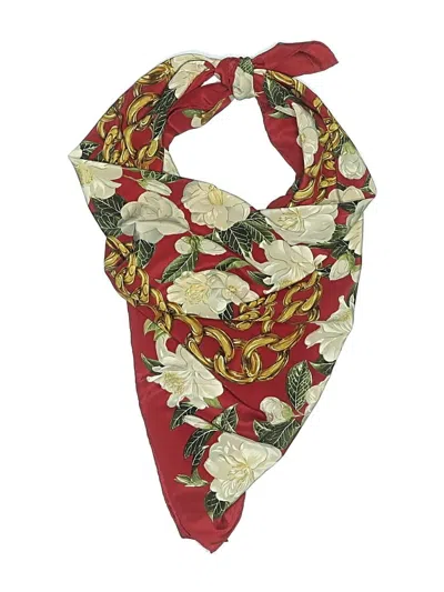 Pre-owned Chanel Scarf In Burgundy