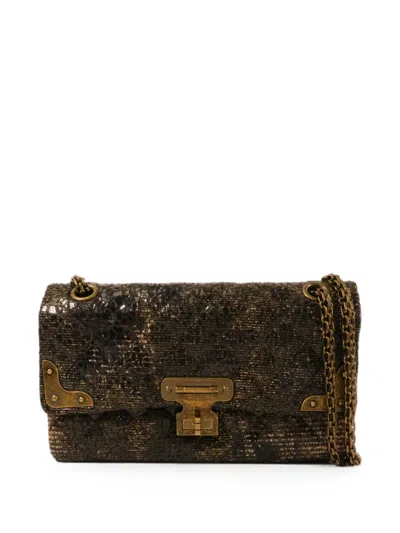 Pre-owned Chanel Shanghai Icons Cc Flap Shoulder Bag In Black