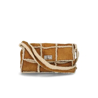 Pre-owned Chanel Shearling 2.55 Shoulder Bag