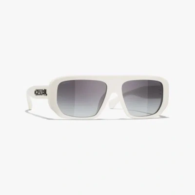 Chanel Shield Sunglasses In Gray