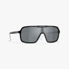Chanel Shield Sunglasses In Black & White 