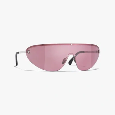 Chanel Shield Sunglasses In Pink