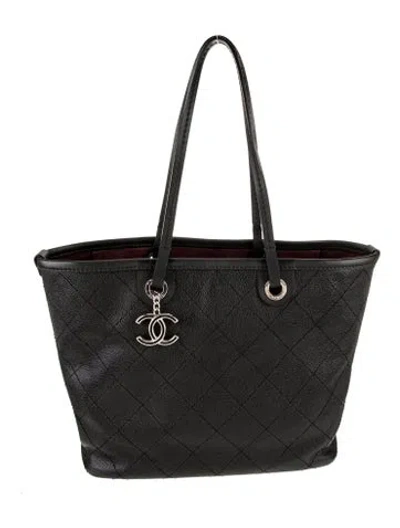 Pre-owned Chanel Shopping Fever Tote In Black