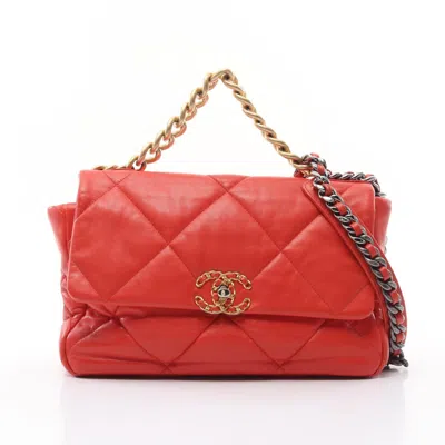 Pre-owned Chanel Shoulder Bag () In Orange