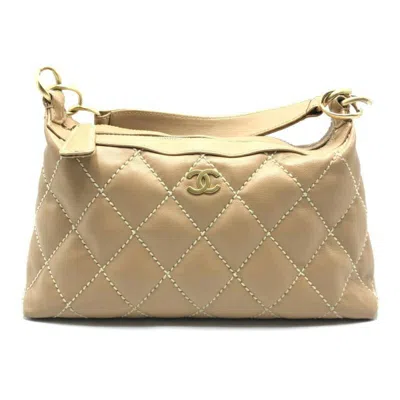 Pre-owned Chanel Shoulder Bag () In Sand