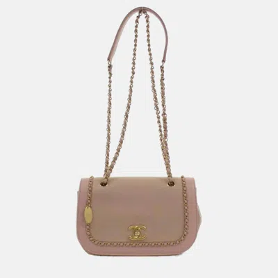 Pre-owned Chanel Shoulder Bag In Sand