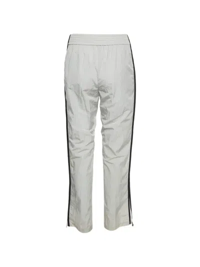 Pre-owned Chanel Side-stripe Straight-leg Trousers In Green