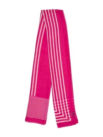 Pre-owned Chanel Silk 2017 Scarf In Pink