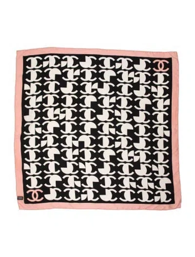 Pre-owned Chanel Silk 2021 Scarf In Black