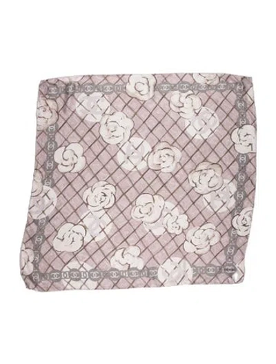 Pre-owned Chanel Silk 2022 Scarf In Pink