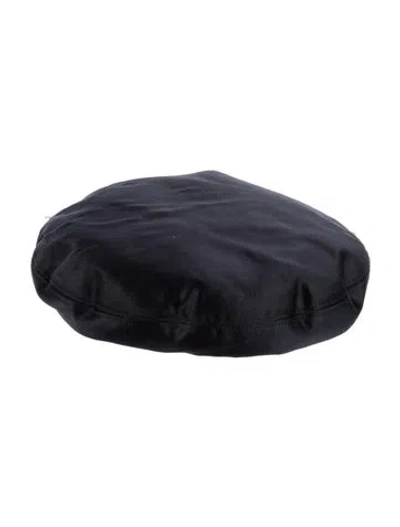 Pre-owned Chanel Silk Beret In Blue