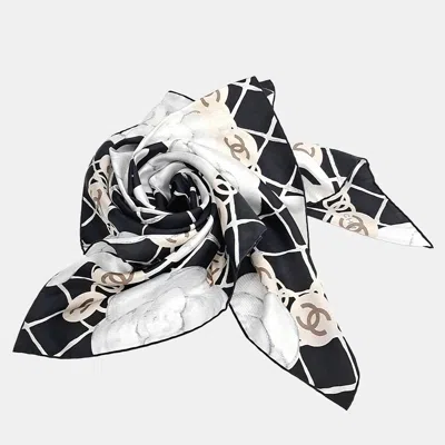 Pre-owned Chanel Silk Black Scarf