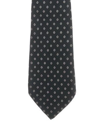 Pre-owned Chanel Silk Cc Tie In Blue