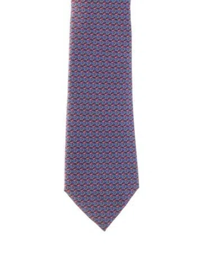 Pre-owned Chanel Silk Interlocking Cc Tie In Multi