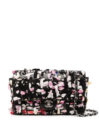 Pre-owned Chanel Silk Ribbon Classic Bag In Black