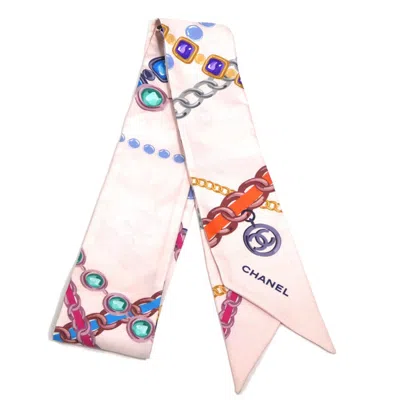 Pre-owned Chanel Silk Scarf () In Pink