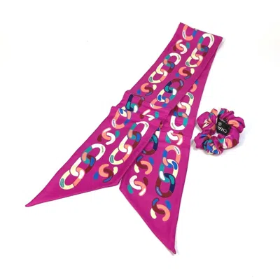 Pre-owned Chanel Silk Scarf () In Pink