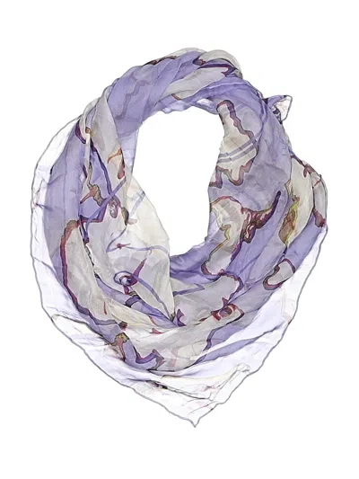 Pre-owned Chanel Silk Scarf In Purple