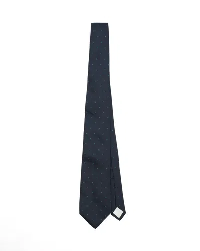 Pre-owned Chanel Silk Tie In Blue