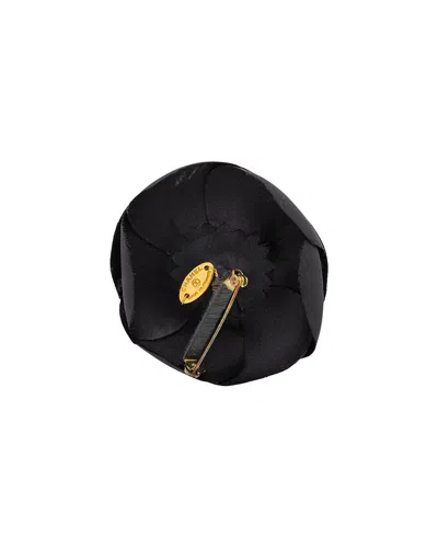 Pre-owned Chanel Silk Vintage Camellia Brooch (authentic Pre-loved)