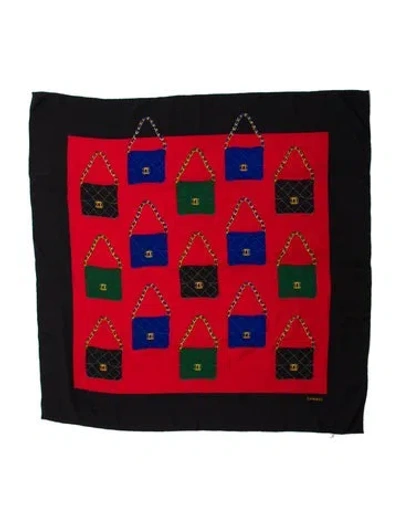 Pre-owned Chanel Silk Vintage Scarf In Multi