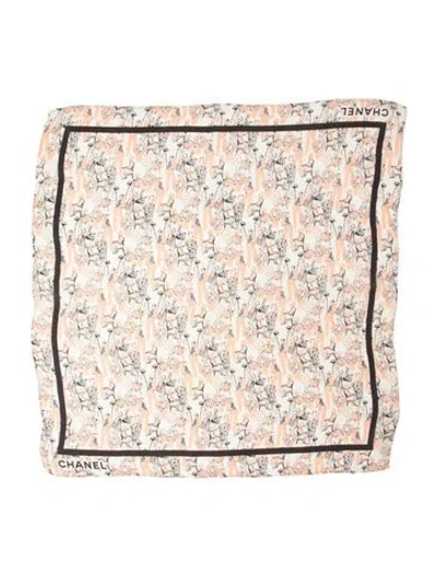 Pre-owned Chanel Silk Vintage Scarf In Multicolor