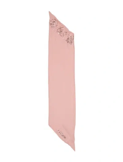 Pre-owned Chanel Silk Vintage Scarf In Pink