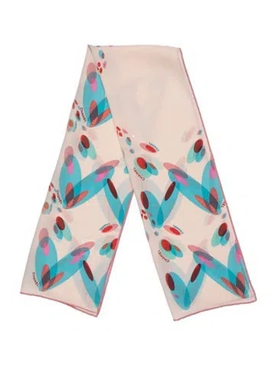 Pre-owned Chanel Silk Vintage Scarf In Pink