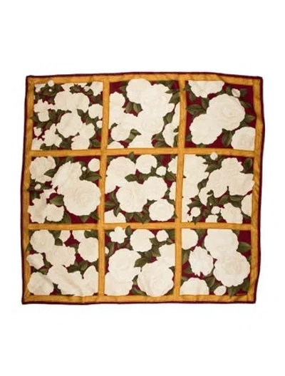 Pre-owned Chanel Silk Vintage Scarf In Red