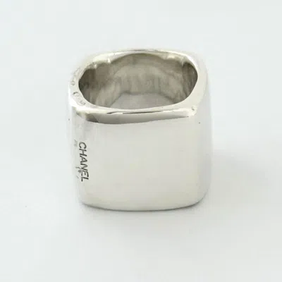 Pre-owned Chanel Silver 925 Band Ring ()