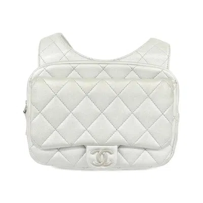 Pre-owned Chanel Silver Backpack ()