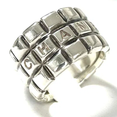 Pre-owned Chanel Silver Silver 925 Band Ring ()