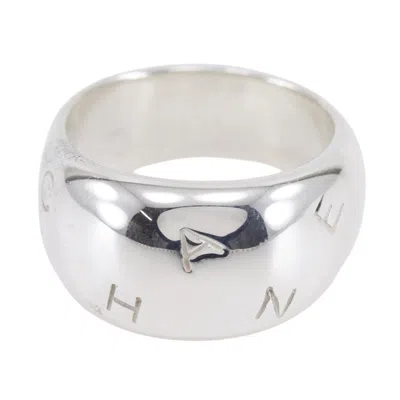 Pre-owned Chanel Silver Silver 925 Band Ring ()
