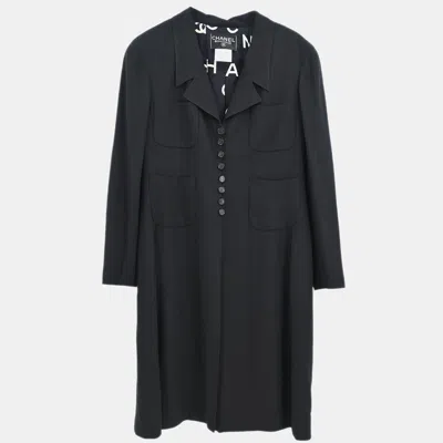 Pre-owned Chanel Single Breasted Jacket Black Size L