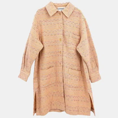 Pre-owned Chanel Single Breasted Jacket Pink 99a #38
