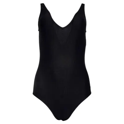 Pre-owned Chanel Size 40 Black Swimsuit