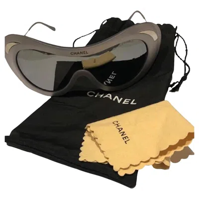 Pre-owned Chanel Ski Sunglasses 2000 Rare In Black