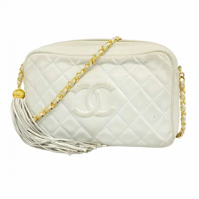 Pre-owned Chanel Sky Blue Leather Shoulder Bag ()