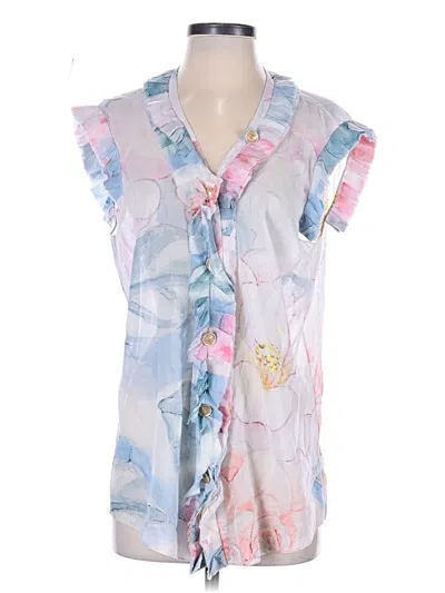 Pre-owned Chanel Sleeveless Blouse In Blue