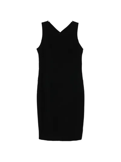 Pre-owned Chanel Sleeveless Mini Dress In Black