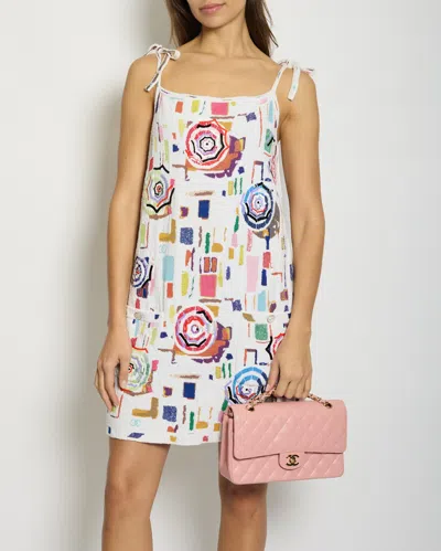 Pre-owned Chanel Sleeveless Towel Dress With Multi-colour Detail