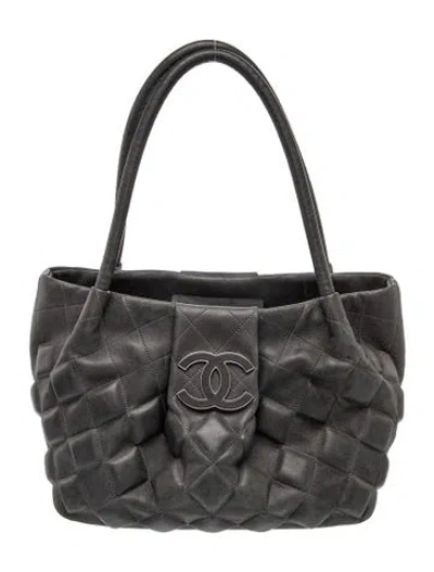 Pre-owned Chanel Sloane Square Tote In Gray