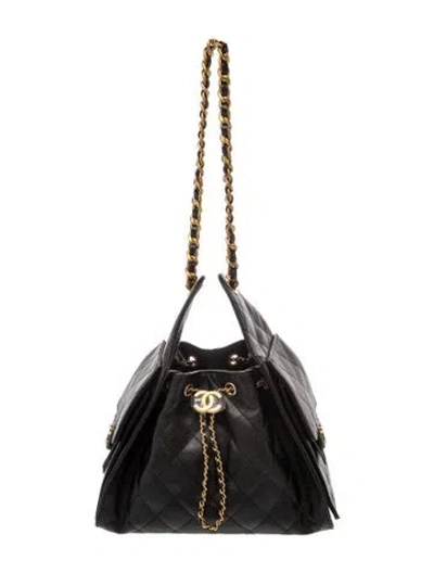 Pre-owned Chanel Small 25 Hobo In Black