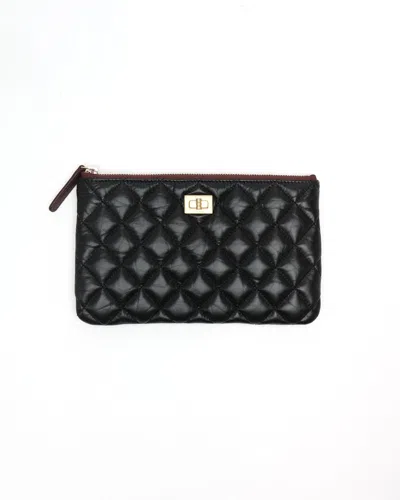 Pre-owned Chanel Small 2.55 Reissue O Case Pouch In Black