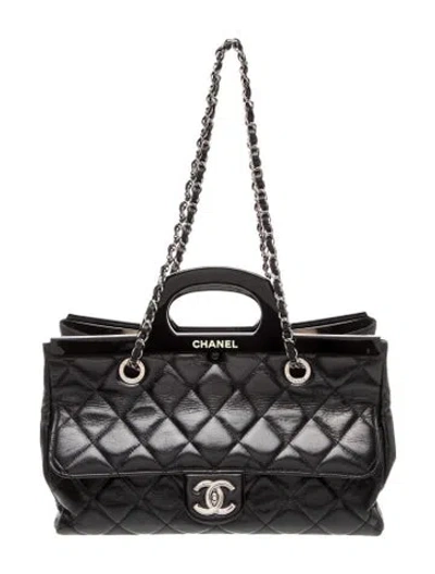Pre-owned Chanel Small Cc Delivery Tote In Black