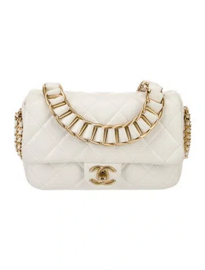 Pre-owned Chanel Small Chain Soul Flap Bag In Neutral
