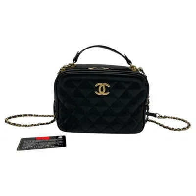 Pre-owned Chanel Small Classic Vanity Case Women Shoulder Bag Camera Bag In Black